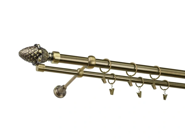 Garniža 25x16mm - 2rady - ŽALUĎ - antik