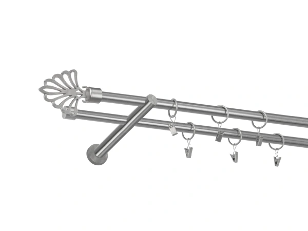 Garniža 16x16mm - 2rady - MODERN - satin