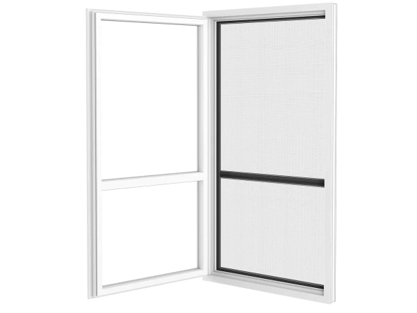 Plase anti-insecte pentru UȘI - cu balamale - ANTRACIT RAL7016 - cu traversă 3