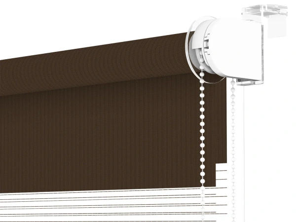 Jaluzele cu role MINI - zi și noapte - țesătură Zakynthos 07 - cappuccino 3