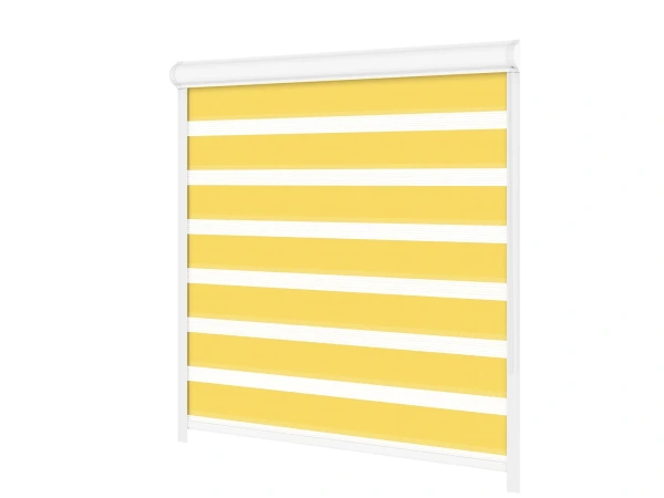 Roller blind SWING LITE - zi și noapte - țesătură Zakynthos 15 - galben 1