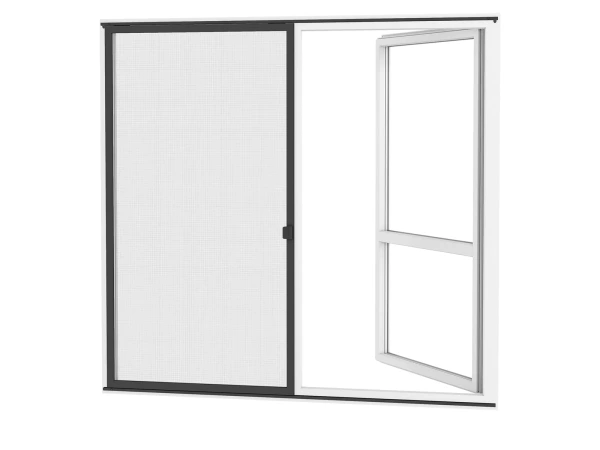 Siete proti hmyzu na DVERE - posuvné - ANTRACIT - RAL 7016 - bez priečky 2