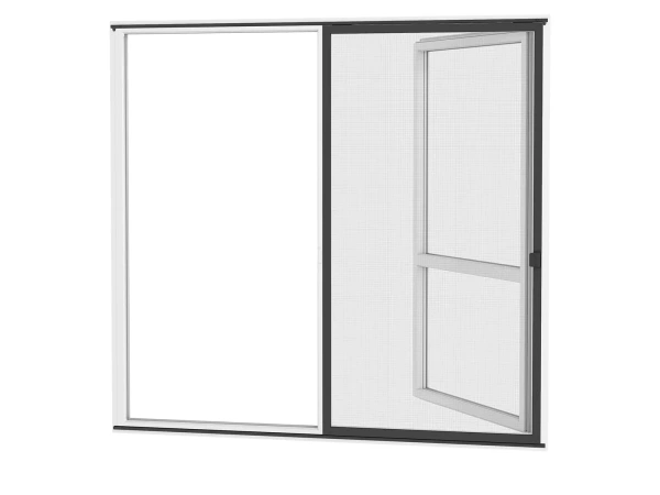 Siete proti hmyzu na DVERE - posuvné - ANTRACIT - RAL 7016 - bez priečky 1