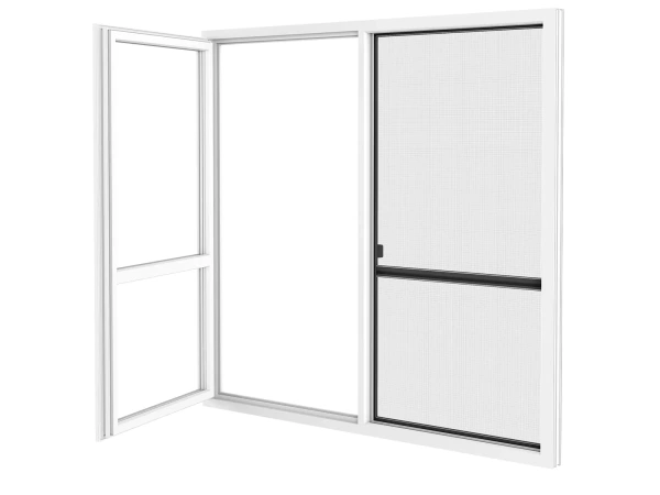 Siete proti hmyzu na DVERE - posuvné - ANTRACIT - RAL 7016 - s priečkou 4