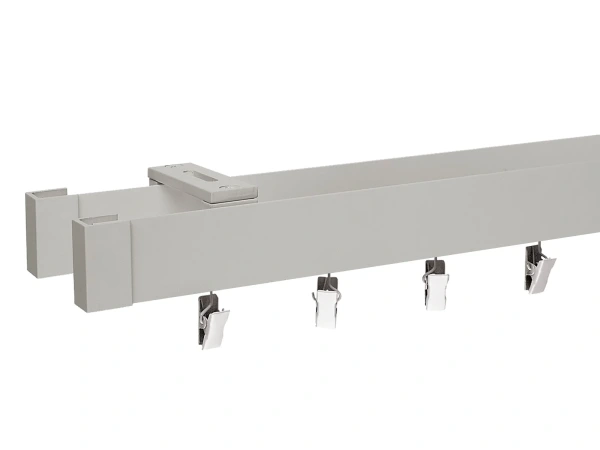 Garniža MODERN 2-drážková - do stropu - odtieň INOX 1