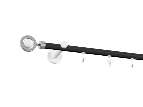 Garniža 19mm drážková tyč - 1rad - SFERA - čierno biela 2