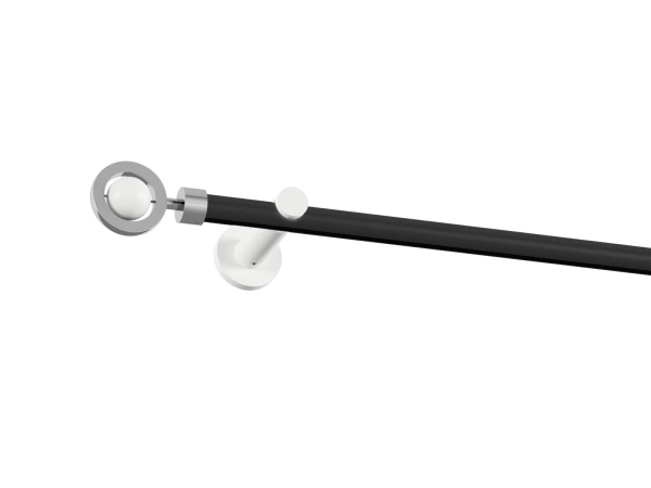 Garniža 19mm drážková tyč - 1rad - SFERA - čierno biela 1