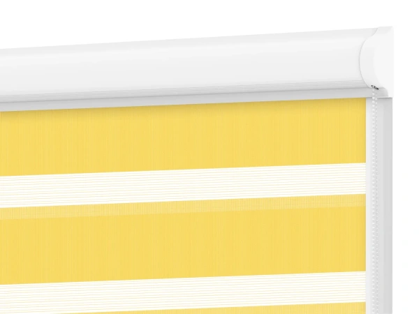 Roller blind SWING LITE - zi și noapte - țesătură Zakynthos 15 - galben