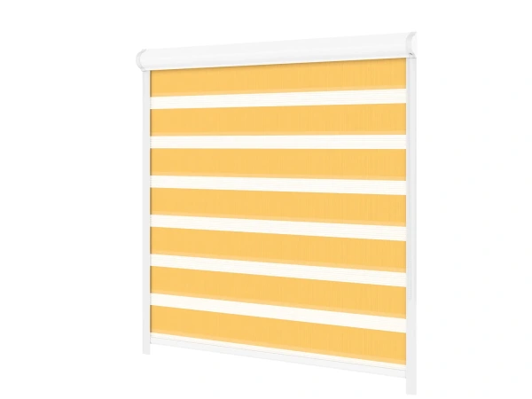 Jaluzele cu role SWING PREMIUM - zi și noapte - material Bahama 1803 - portocaliu deschis 1