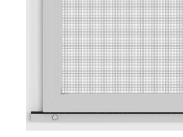 Plase anti-insecte pentru UȘI - glisante - GRI RAL9006 - cu traversă 7