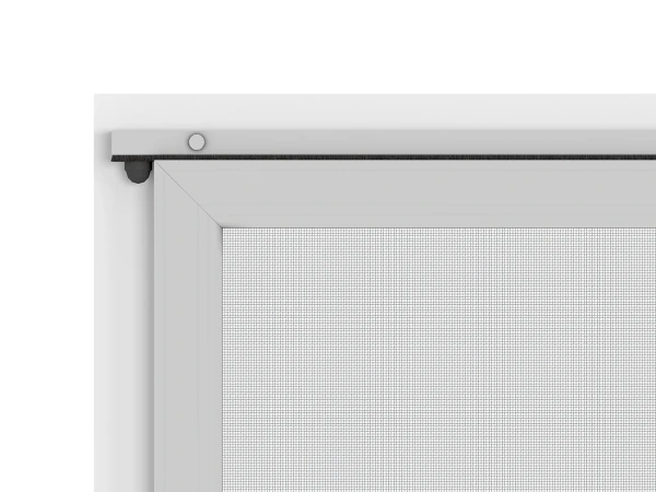 Plase anti-insecte pentru UȘI - glisante - GRI RAL9006 - cu traversă 6