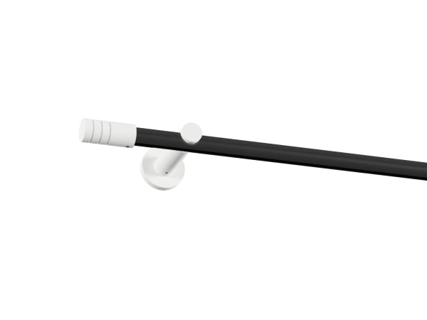 Garniža 19mm drážková tyč - 1rad - TECHNO - čierno biela 1