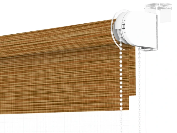 Roleta MINI - deň a noc - látka Maurícius 65 - hnedá (dub zlatý) 3