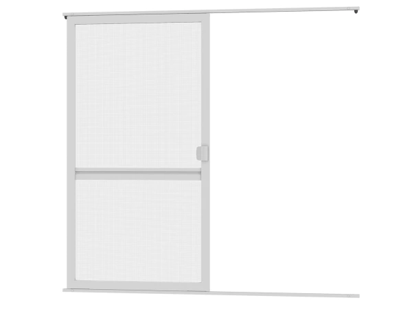 Plase anti-insecte pentru UȘI - glisante - GRI RAL9006 - cu traversă