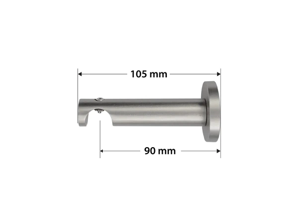 Garniža 19mm - drážková tyč - 1rad - TRAPEZIUM - satin 3