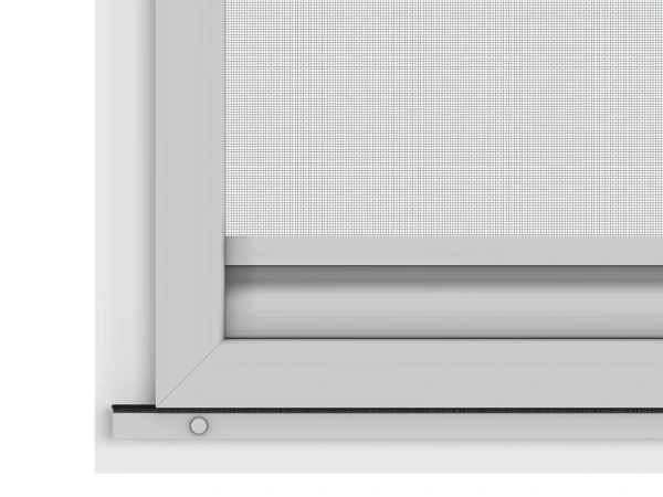 Siete proti hmyzu na DVERE - posuvné - SIVÁ - RAL 9006 - s priečkou 8