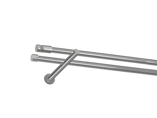 Garniža 19x19mm - 2rady - CYLINDER CRYSTAL - satin 1