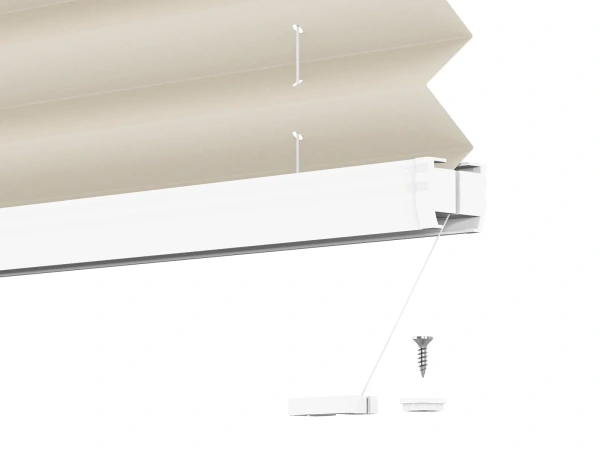 Plisé rolety LUX - látka Crafted linen 11064 - PEARL 7