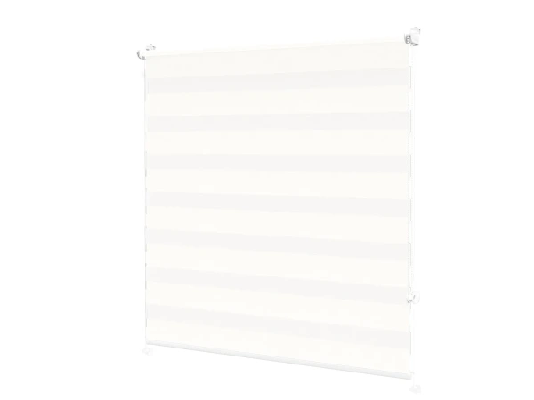 Roleta MINI - deň a noc - látka Miami 1301 - biela 2