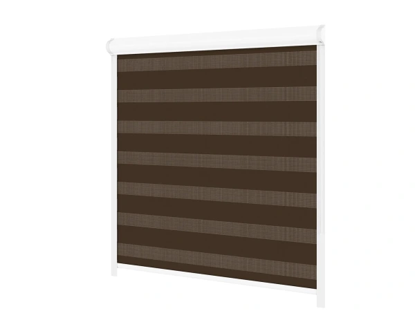 Jaluzele cu role SWING PREMIUM - zi și noapte - țesătură Zakynthos 07 - cappuccino 2