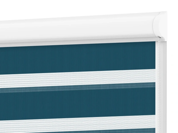 Roller blind SWING LITE - zi și noapte - țesătură Zakynthos 21 - albastru noapte