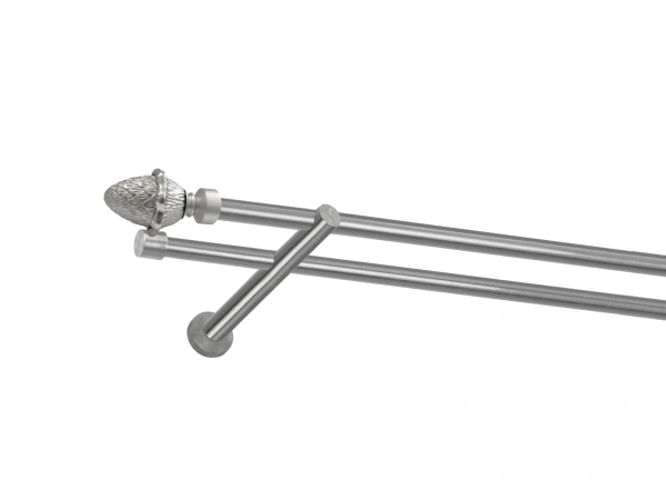 Garniža 16x16mm - 2rady - ŽALUĎ - satin 1