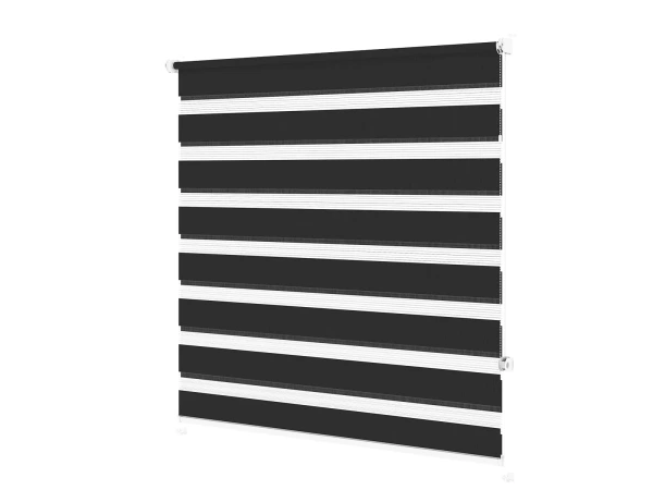Jaluzele MINI - zi și noapte - țesătură Zakynthos 11 - antracit 1