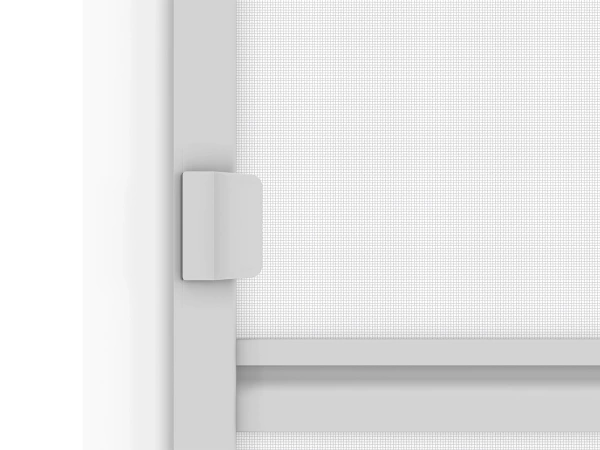 Plase anti-insecte pentru UȘI - cu balamale - GRI RAL9006 - cu traversă 5