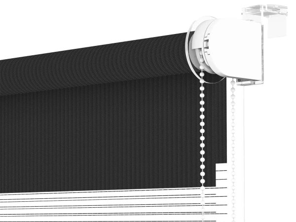 Jaluzele MINI - zi și noapte - țesătură Zakynthos 11 - antracit 3