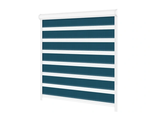 Roller blind SWING LITE - zi și noapte - țesătură Zakynthos 21 - albastru noapte 1