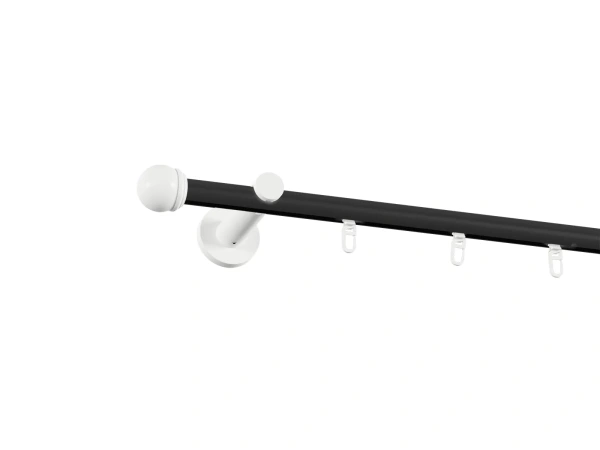 Garniža 19mm drážková tyč - 1rad - TODI MAX - čierno biela