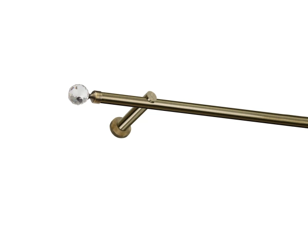 Garniža 19mm - drážková tyč - 1rad - GUĽA CRYSTAL - antik 1