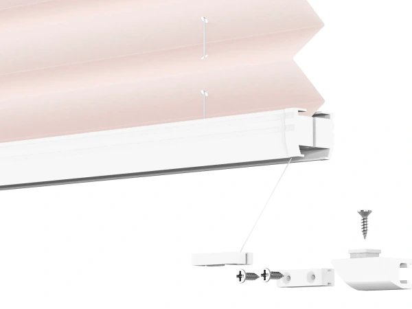 Plisé rolety LUX - látka Lovely rose 11073 - PEARL 9