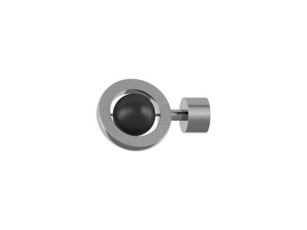 Garniža 19x19mm obyčajná tyč - 2rady - SFERA - bielo čierna 2