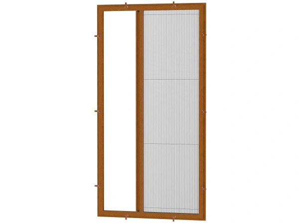 Plase anti-insecte pentru UȘI - PLISSE EASY- STEJAR AURIU 2178 - IMITAȚIE LEMN