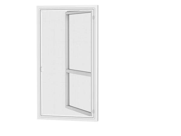 Siete proti hmyzu na DVERE - pántové v ráme SMART - BIELA - RAL 9016 - bez priečky 1