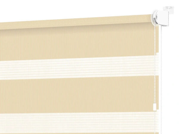 Roleta MINI - deň a noc - látka Miami 1303 - biela káva