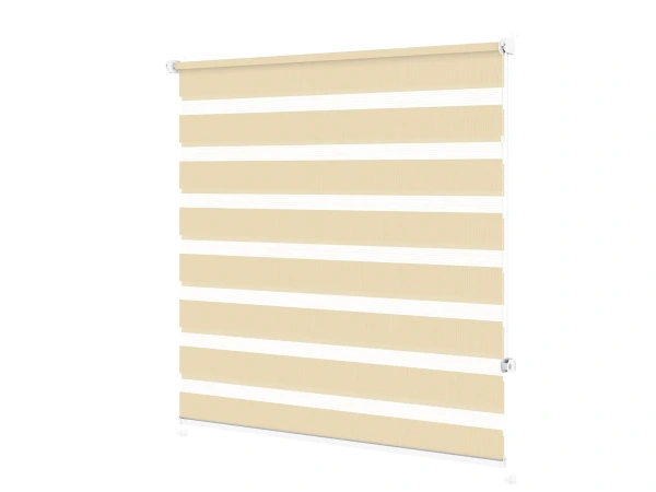 Roleta MINI - deň a noc - látka Miami 1303 - biela káva 1