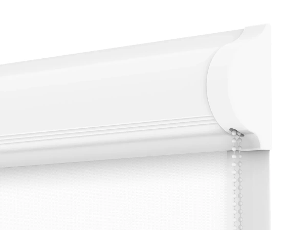 Jaluzele cu role SWING LITE - zi și noapte - țesătură Zakynthos 01 - alb 3