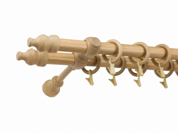 Garniža drevená 28x28mm dvojradová - BUK