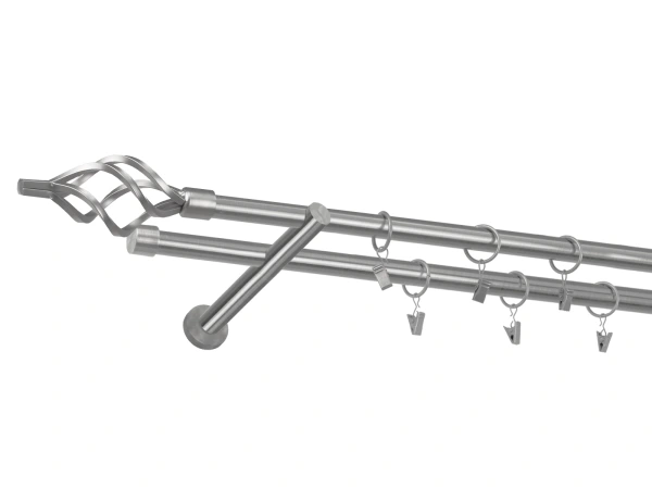 Garniža 19x19mm - 2rady - GUĽA AZUR - satin