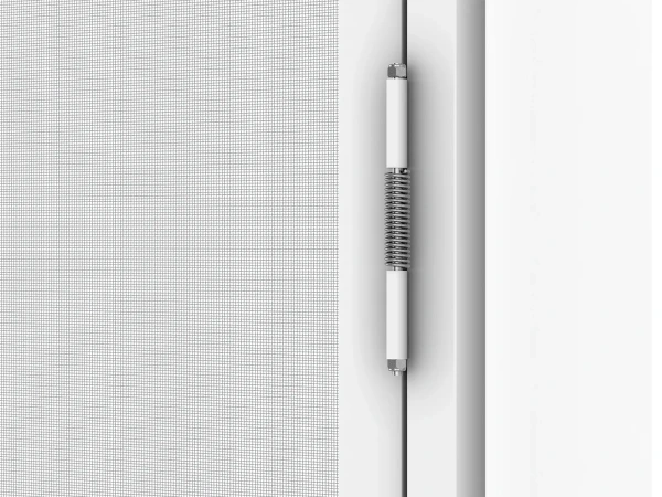 Plasă anti-insecte pentru UȘI - cu balamale SMART - ALB RAL9016 - fără traversă 9