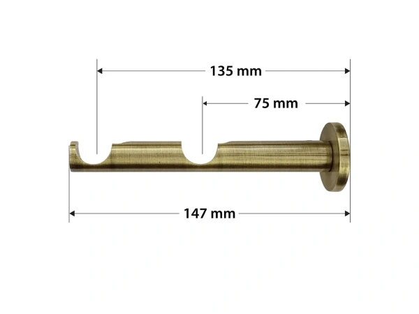 Garniža 19x19mm - 2rady - VOLEO - antik 3