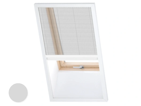 Plase anti-insecte pentru FERESTRE DE MANSARDĂ - PLISSE LITE - GRI - RAL 9006