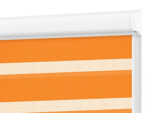 Roller blind SWING LITE - zi și noapte - material Bahama 1802 - portocaliu