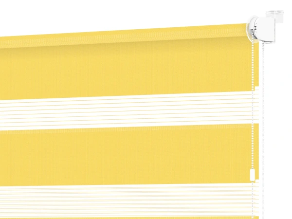 Jaluzele cu role MINI - zi și noapte - țesătură Zakynthos 15 - galben