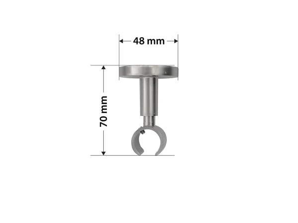 Garniža 19mm - drážková tyč - 1rad - LIST VEĽKÝ - satin 4