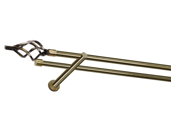 Garniža 16x16mm - 2rady - GUĽA AZUR - antik 1