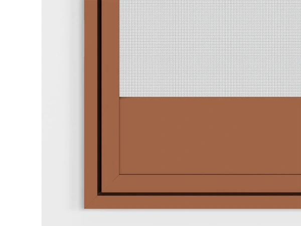 Siete proti hmyzu na DVERE - pántové v ráme SMART - HNEDÁ - RAL 8003 - bez priečky 7