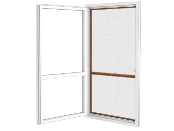 Plasă anti-insecte pentru UȘI - cu balamale SMART - MARO RAL8003 - cu traversă 3